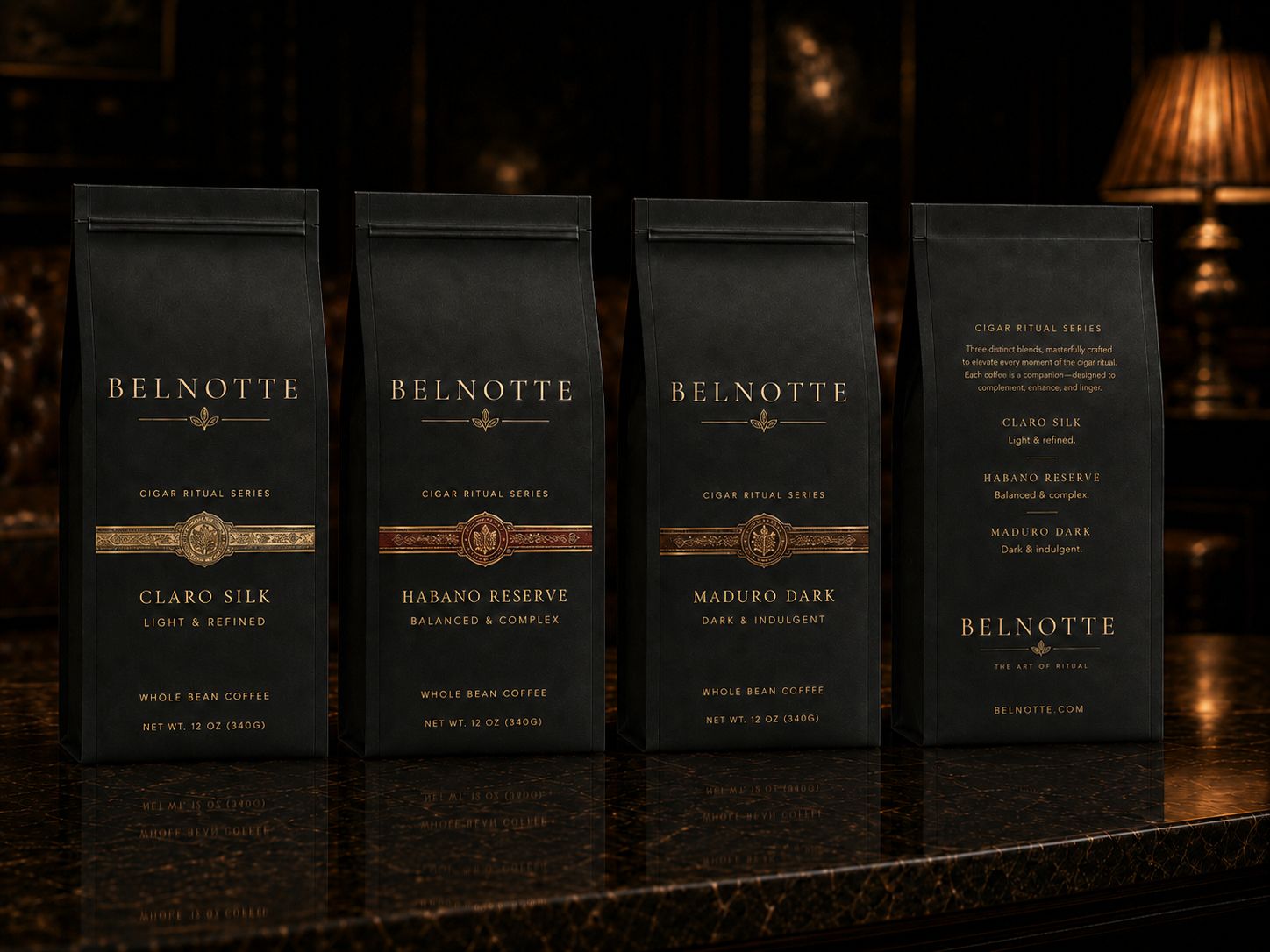 Belnotte Cigar Ritual Series coffee collection